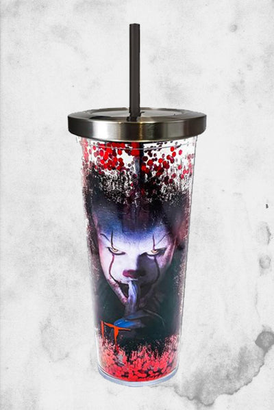IT glitter pennywise tumbler