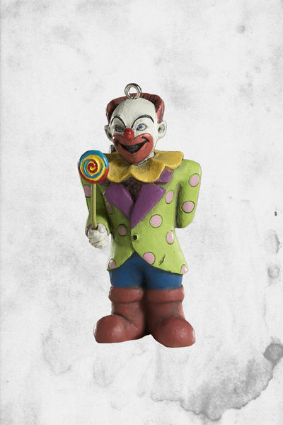 horror christmas ornament evil clown
