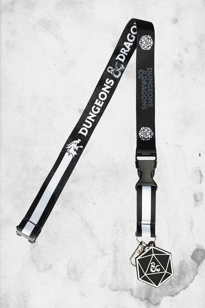 dungeon and dragons d20 lanyard