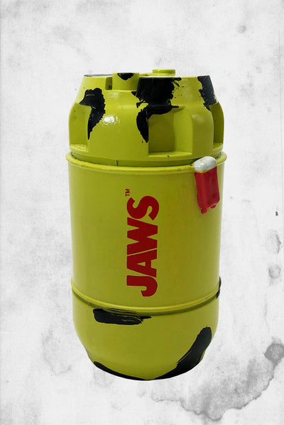 jaws horror themed barrel bottle opener