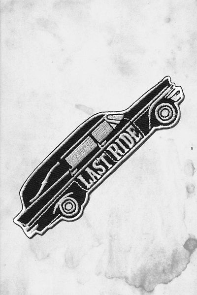 last ride hearse patch iron-on-horror