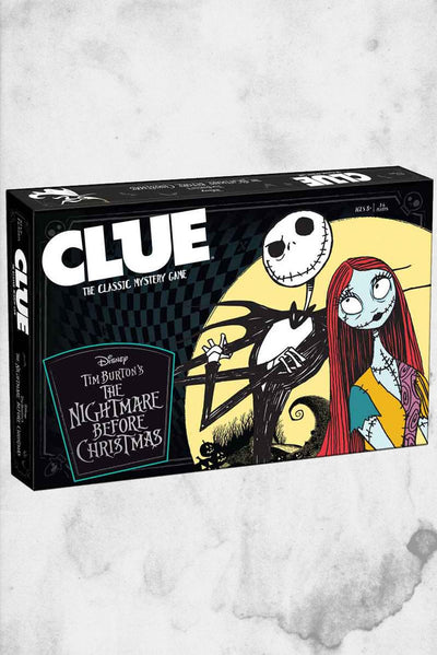 nightmare before christmas disney board game clue
