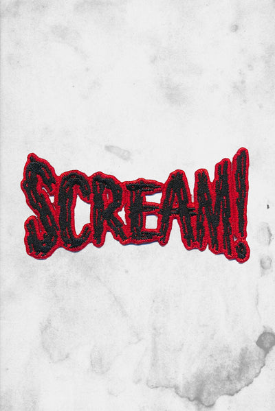 horror icon scream patch