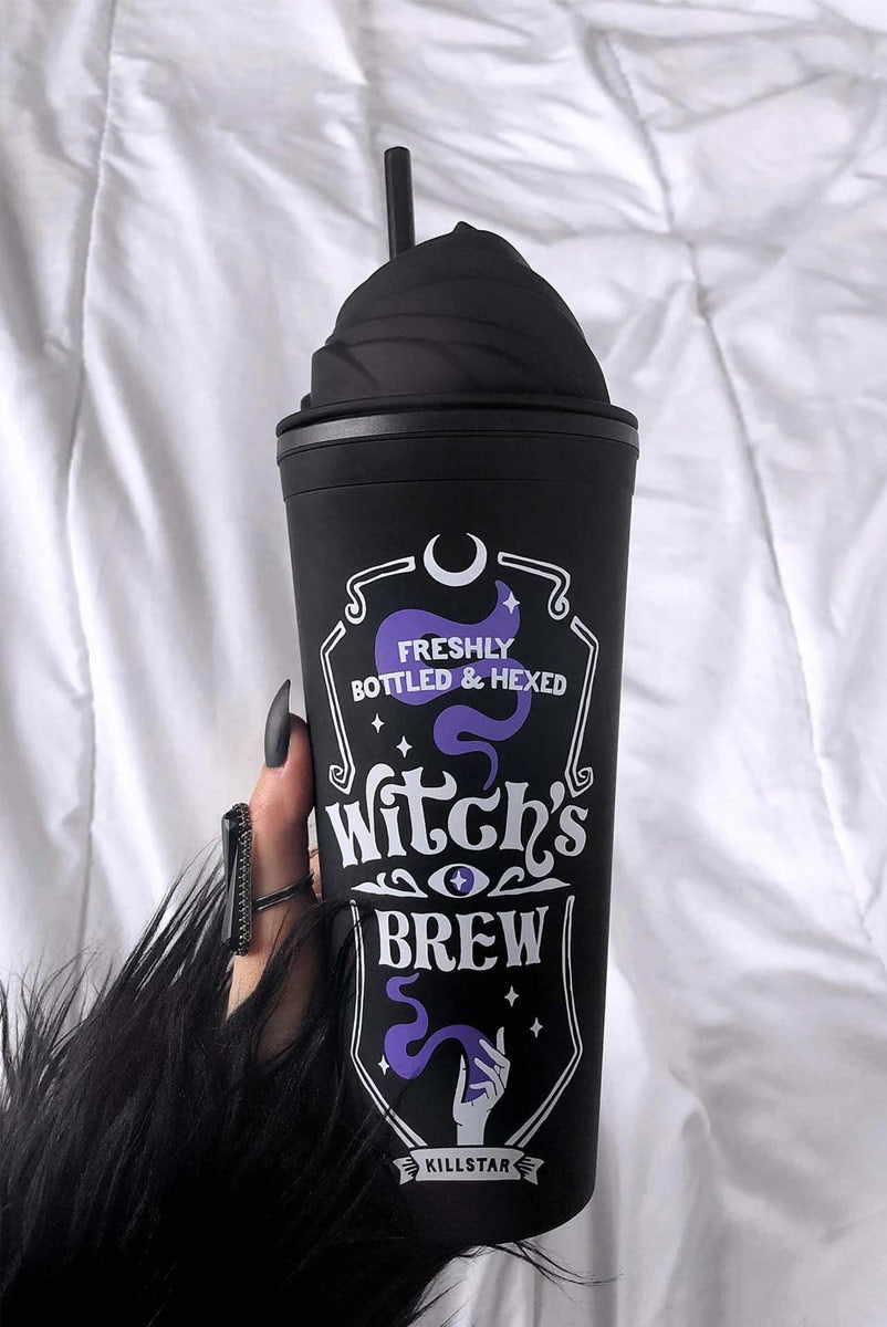 Resting Witch Face Cold Brew Tumbler – Post Mortem Horror Bootique