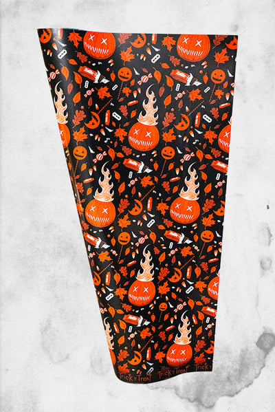 trick or treat halloween horror movie wrapping paper