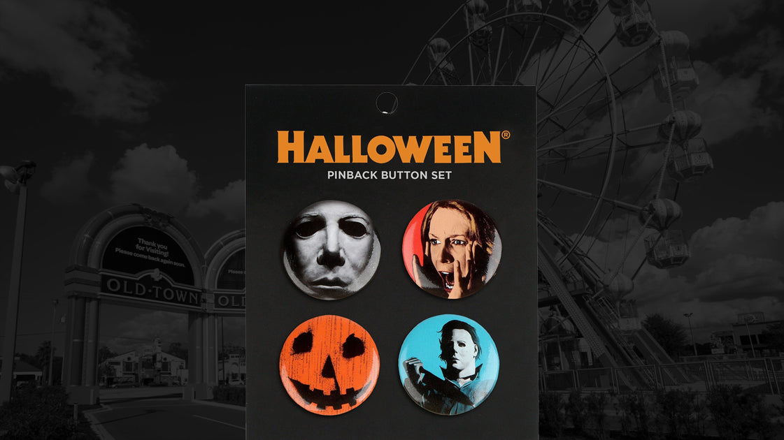 Licensed Buttons – Post Mortem Horror Bootique