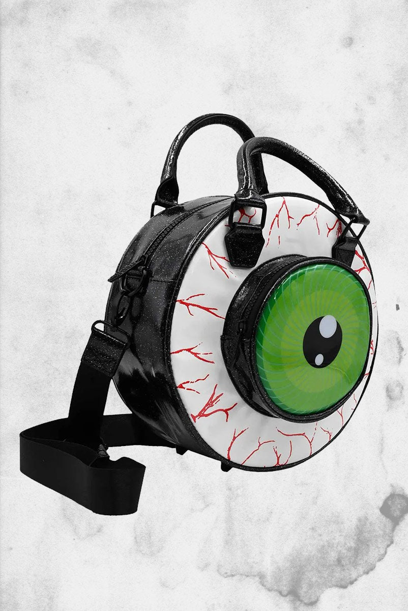 Eyeball Black Glitter Backpack Purse – Post Mortem Horror Bootique
