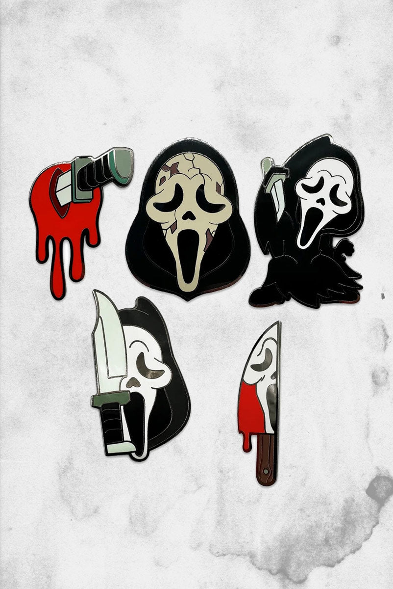 Halloween Horror Movie Enamel Lapel Pin - Black & Colored Horror-Themed Pin For Jackets, Bags & Hats - View #3