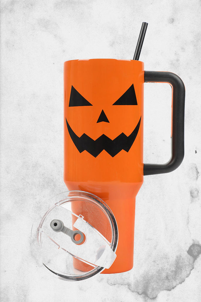 Jack-O-Lantern 40 oz. Stainless Steel Tumbler – Post Mortem Horror