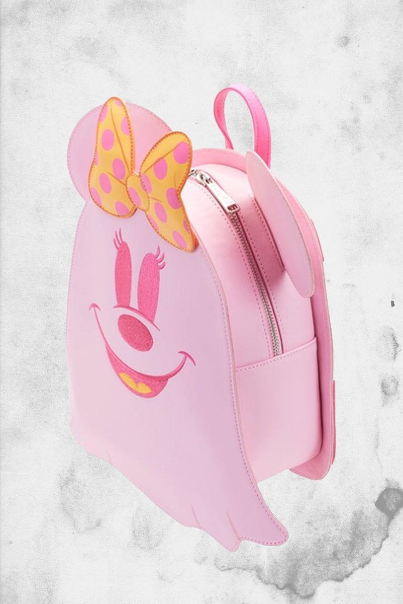 ghost mini backpack Ghostbusters - "LOGO" GLOW Double Strap Shoulder by LOUNGEFLY Mickey Mouse Ghost Glow Mini Backpack Loungefly Disney Mickey & Minnie