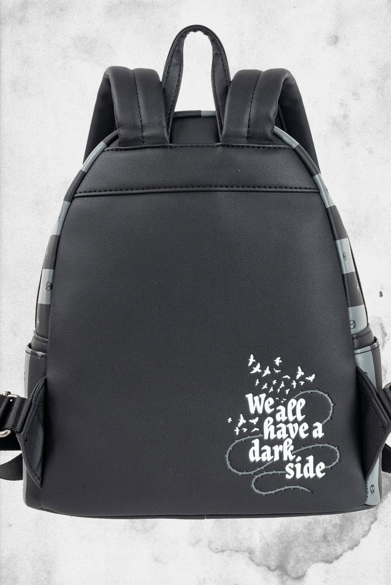 black leather backpack wednesday Wednesday