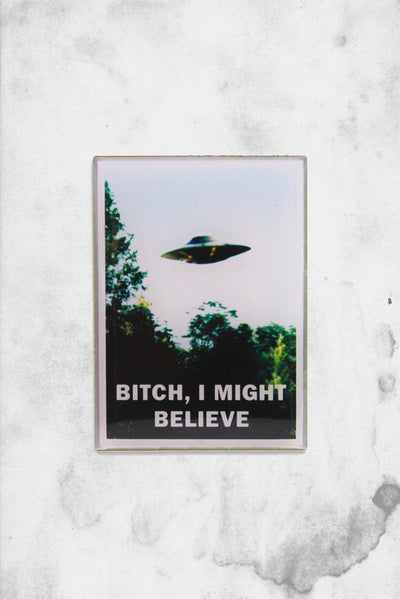 I believe alien ufo pin