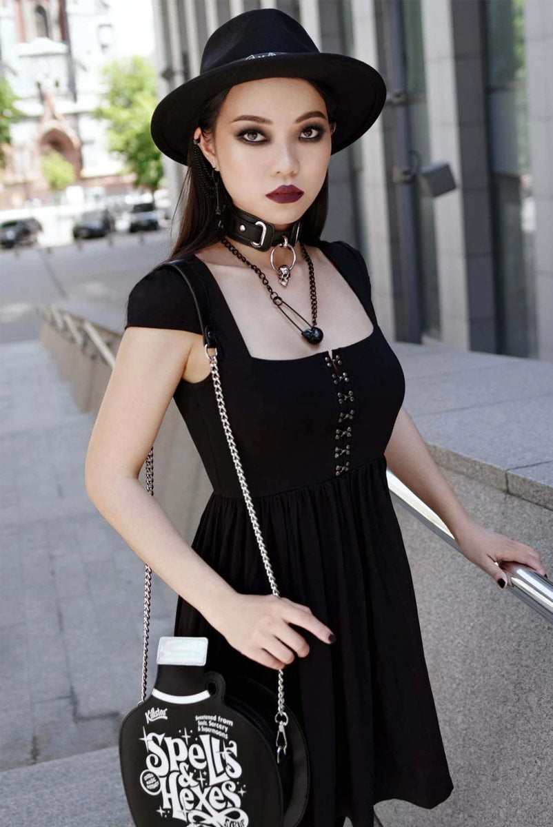 Punk-Tured Babydoll Dress Post Mortem Horror Bootique Punk-Tured Babydoll Dress Post Mortem Horror Bootique