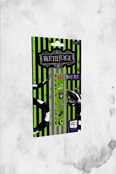 beetlejuice dice game set