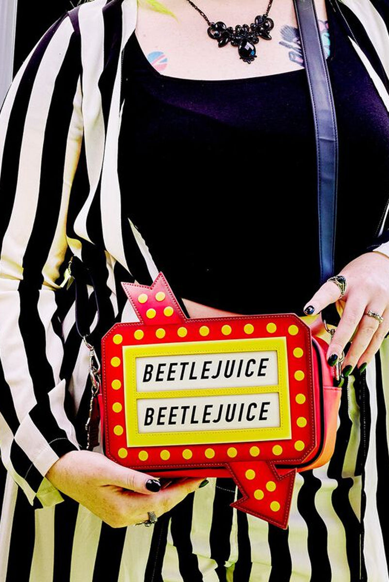 Beetlejuice - Graveyard Sign Crossbody Bag – Post Mortem Horror