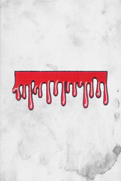 blood drip iron on patch