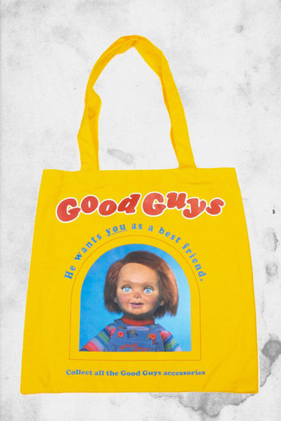 good guy chucky doll best friend tote bag
