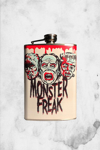 monster freak classic metal flask