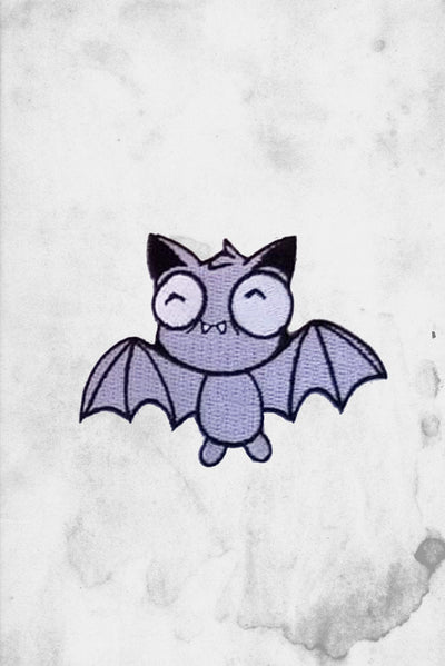 cute bat iron-on patch
