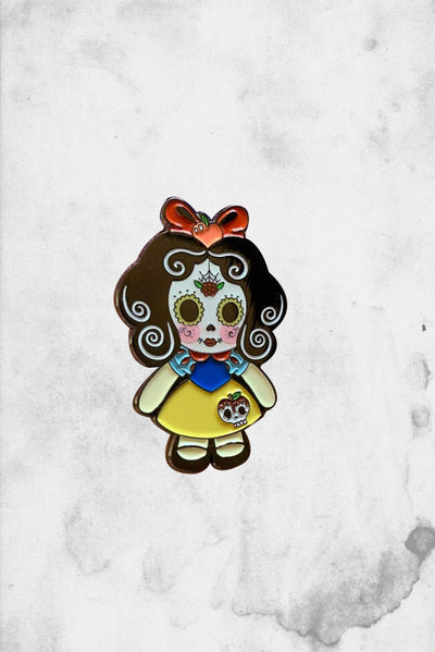 Snow White Day of the Dead Fantasy Pin