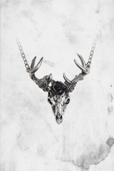 deer goth necklace