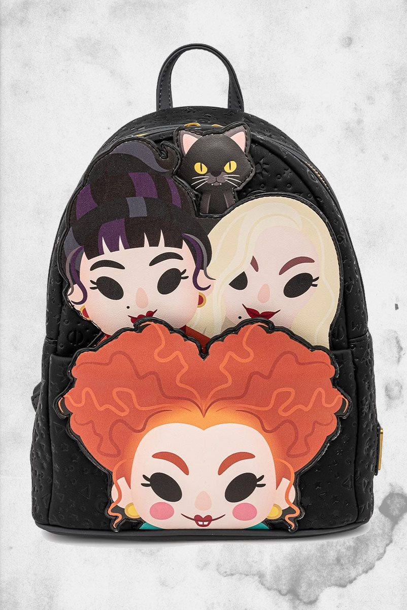 Hocus offers Pocus The Sanderson Sisters Glows in the Dark Cauldron Mini Backpack set B