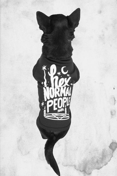 pet dog shirt goth themed