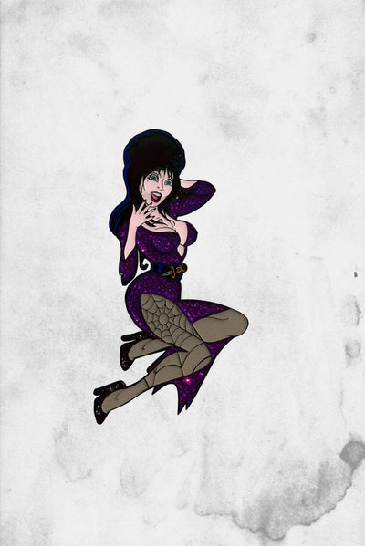 Elvira Mistress of the Dark Enamel Pin