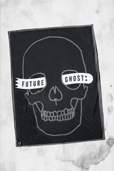 future ghost skull blanket