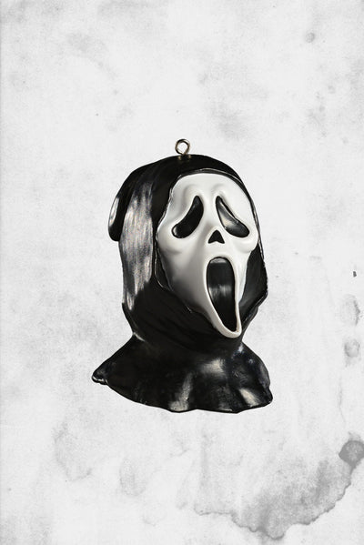 Scream Movie Mask Cosplay with black mesh hood – PXL Stores