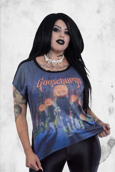 goosebumps pumpkin t-shirt licensed 