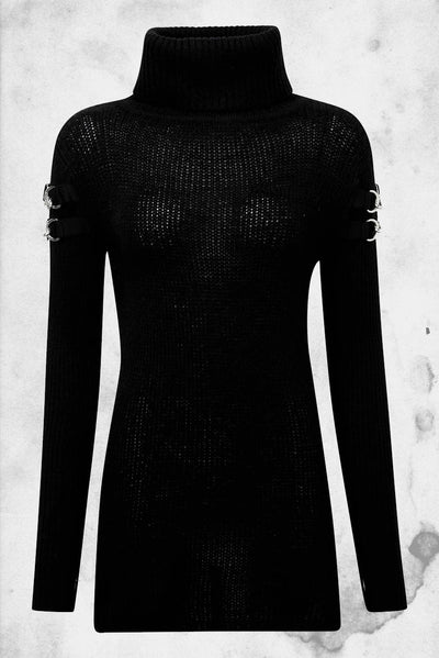 black knit sweater kill star