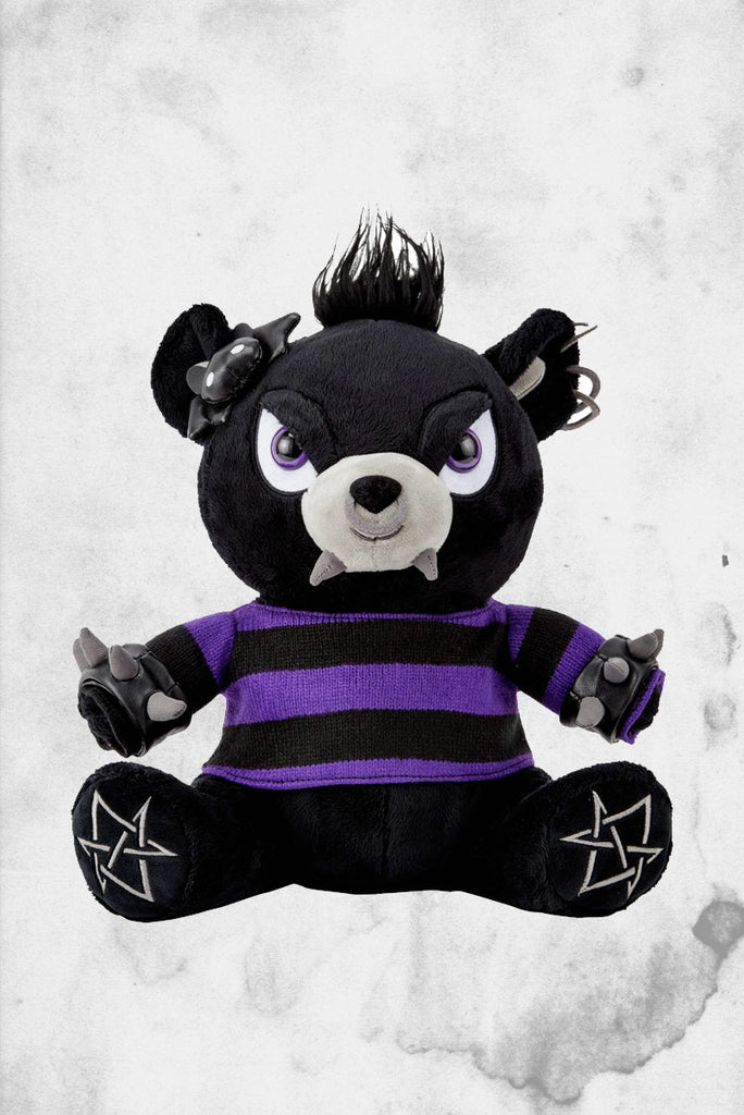 Goth Plush Teddy – Post Mortem Horror Bootique