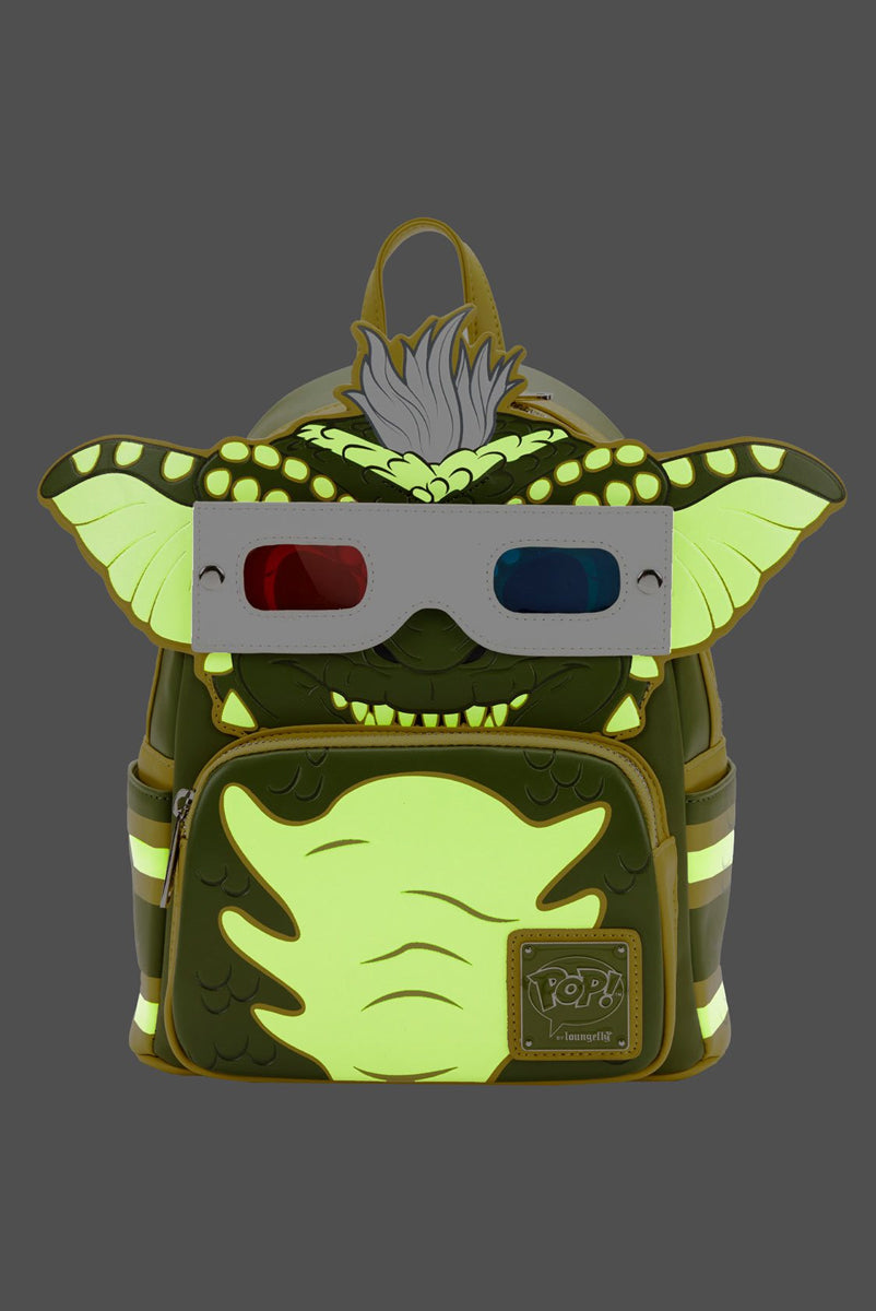 gremlins mini backpack Loungefly: Gizmo Holiday Cosplay with Removable Hat and red straps bring the whole look together Gremlins by Loungefly Mini Backpack