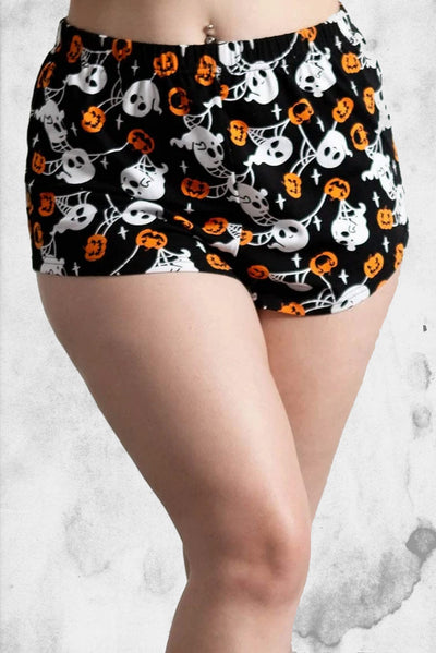 haunted pumpkin killstar shorts
