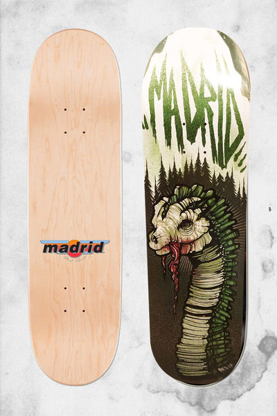horror themed nessie lock ness monster madrid skateboard