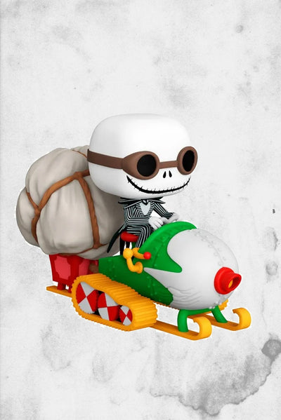 jack skeleton snowmobile funko pop figure