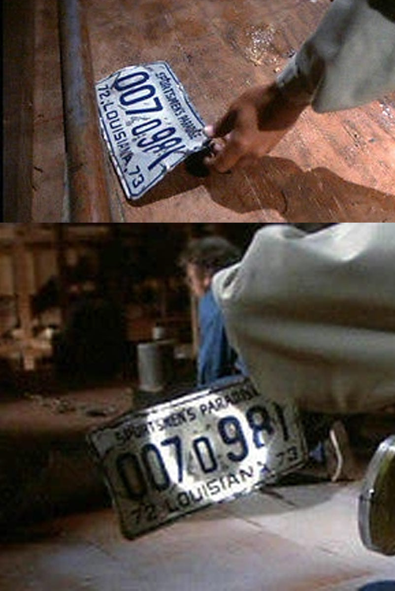 thumbnail image 2 of Jaws Amity Shark Autopsy Number Plate Cufflinks – Movie-Themed Gift For Men 2 of 6
