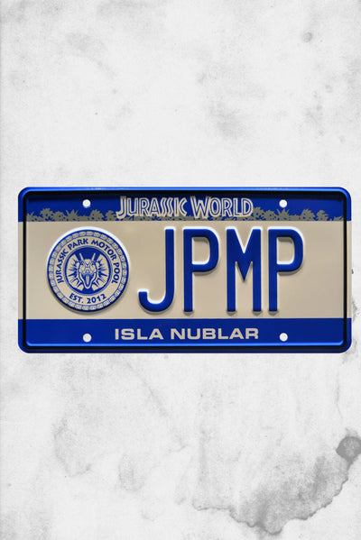 jurassic park motor pool plate