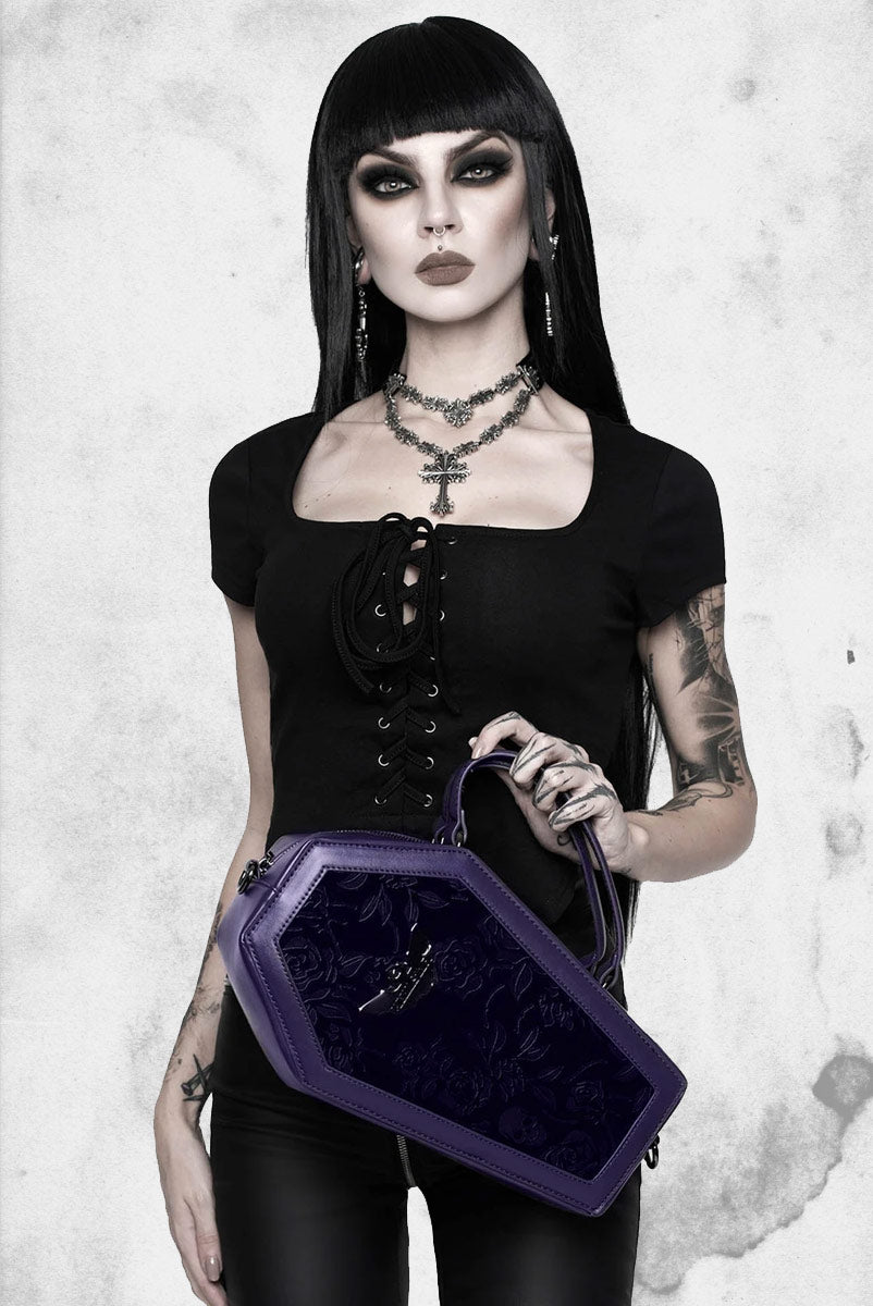 [$84.75]PU Vampire Girl Bowknot-shaped Bag