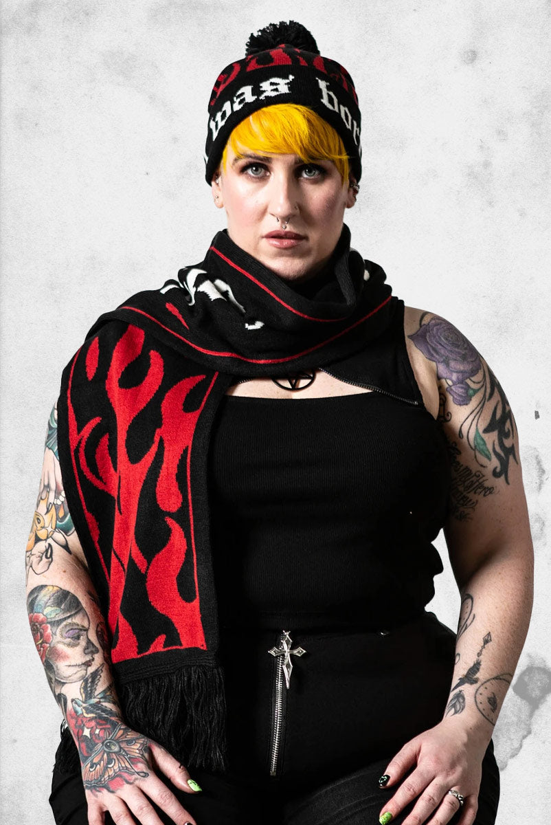 Boring Knit Scarf – Post Mortem Horror Bootique