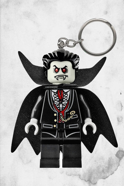 led vampire lego mini figure keychain