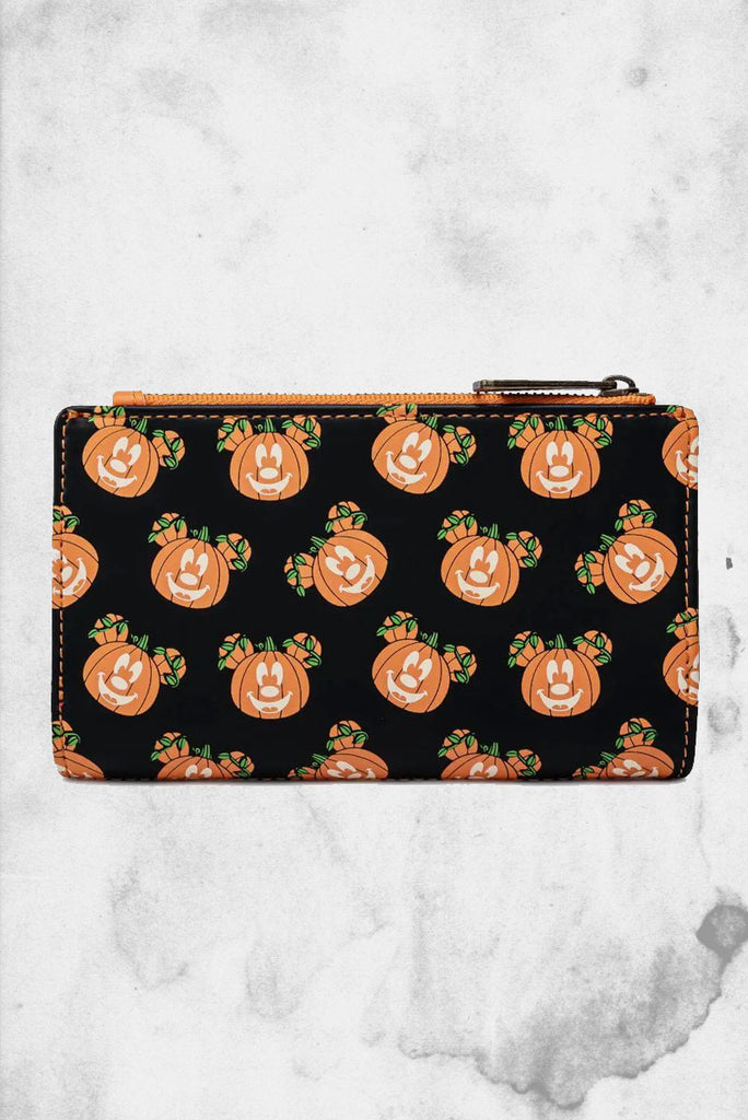 Disney Minnie Mouse Glow in the Dark Pumpkin Flap Wallet