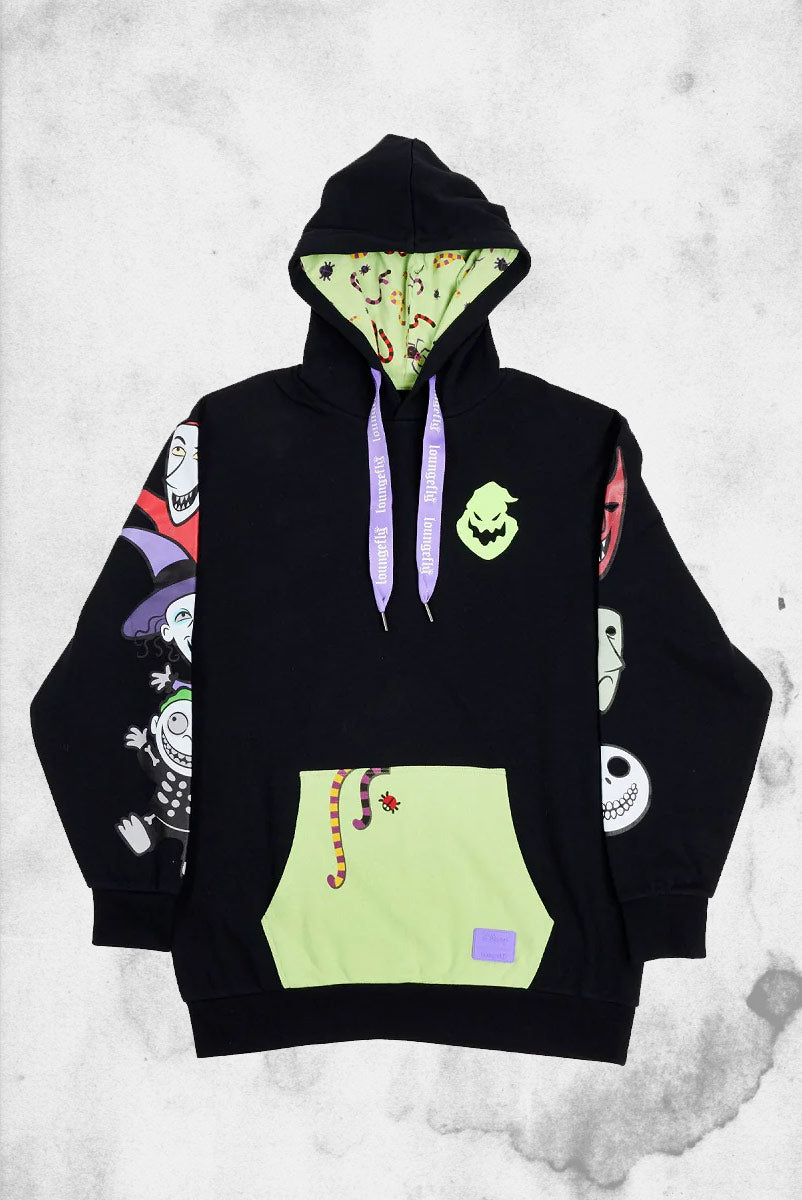 Nightmare Before Christmas Unisex Adult Symbols Sweatshirt - 100% Acrylic Knitted Pullover