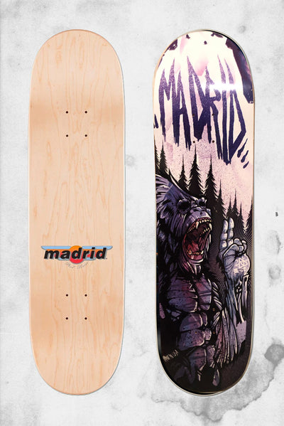 horror themed madrid skateboard bigfoot