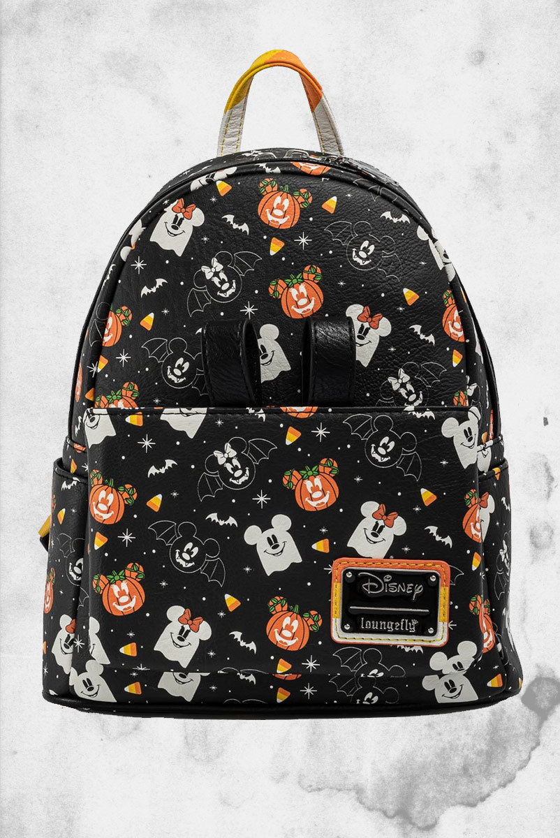 Disney - Mickey and Minnie Mouse Spooky Mini-Backpack & Ears Headband ...