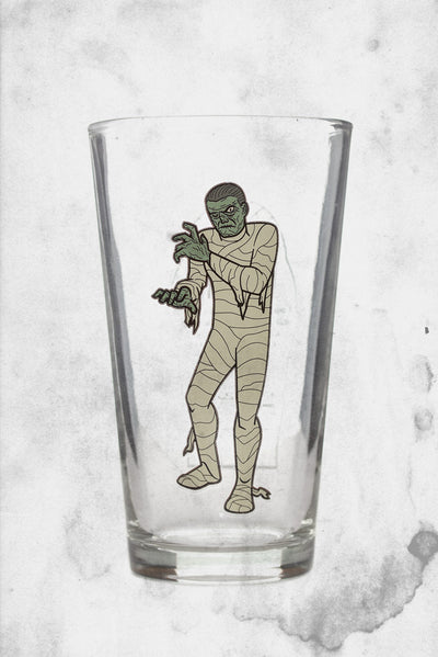 universal monsters mummy drinking glass super 7