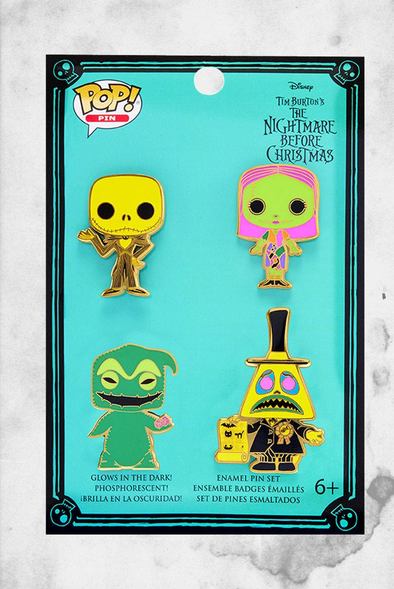 The Nightmare Before Christmas - Blacklight Reactive Set (Enamel