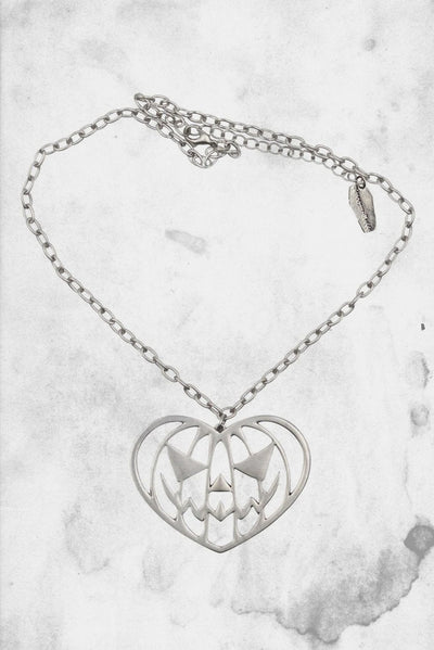 pumpkin shaped heart necklace