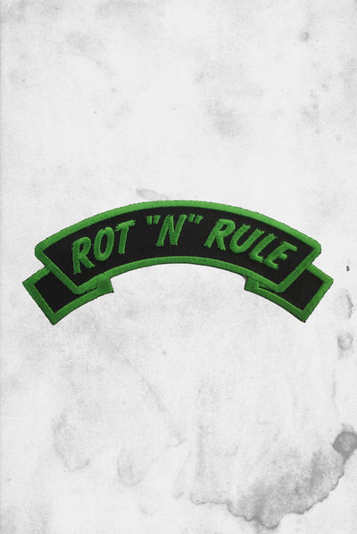 rot n rule iron on patch